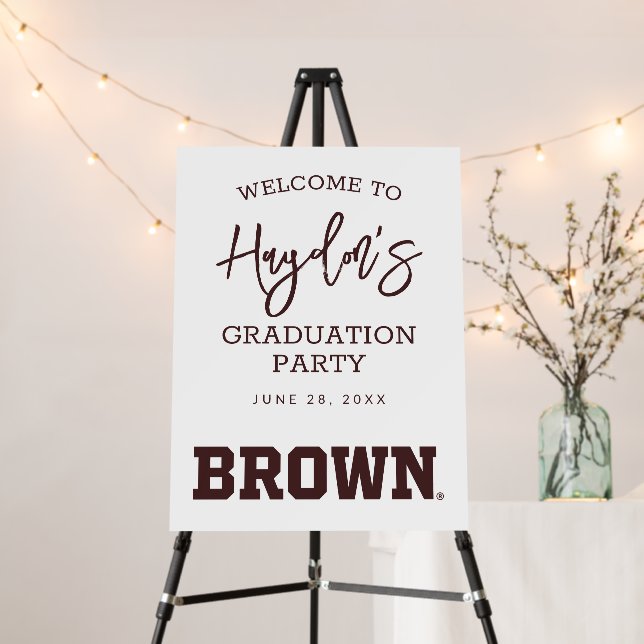 Brown Text Logo Foam Board (In Situ (Stand))