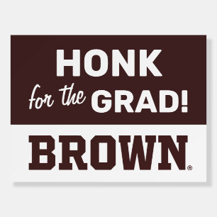 Brown Text Logo Foam Board