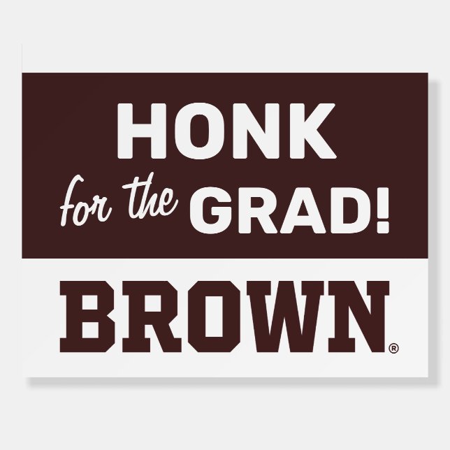 Brown Text Logo Foam Board (Front)