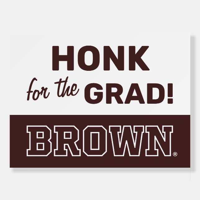 Brown Text Logo Foam Board (Front)