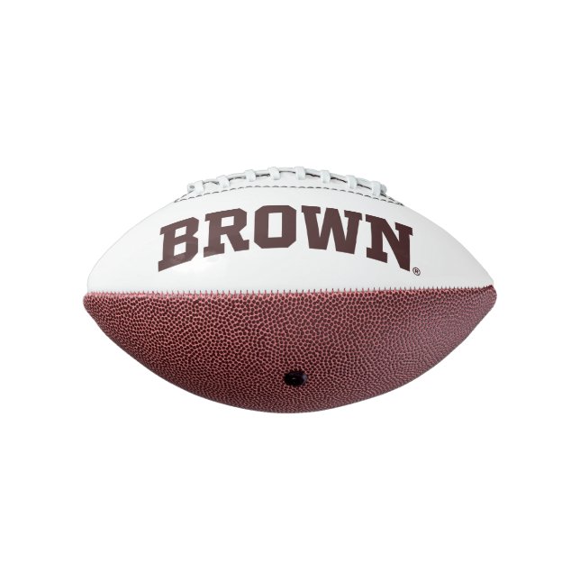 Brown Text Logo Football (Rotated 270)