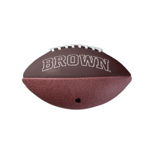 Brown Text Logo Football