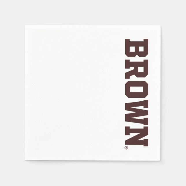 Brown Text Logo Napkins (Front)