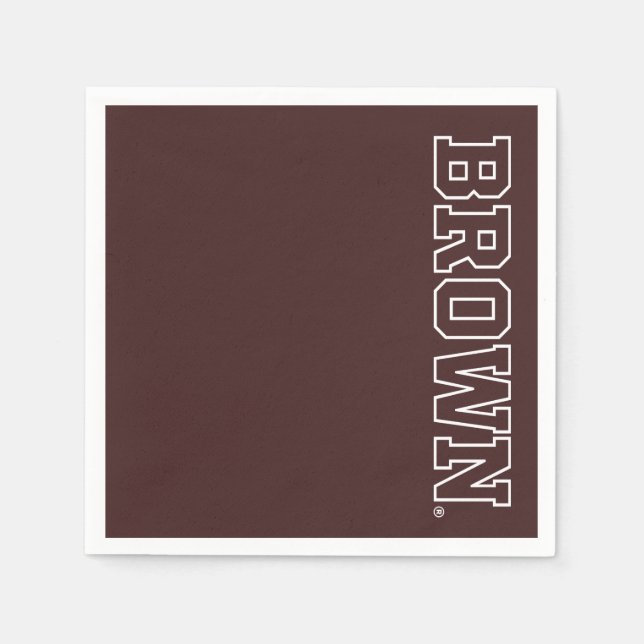 Brown Text Logo Napkins (Front)