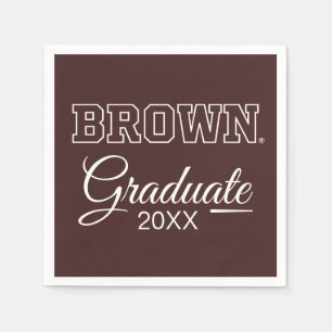 Brown Text Logo Napkins