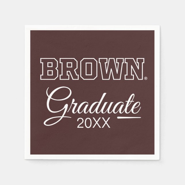 Brown Text Logo Napkins (Front)