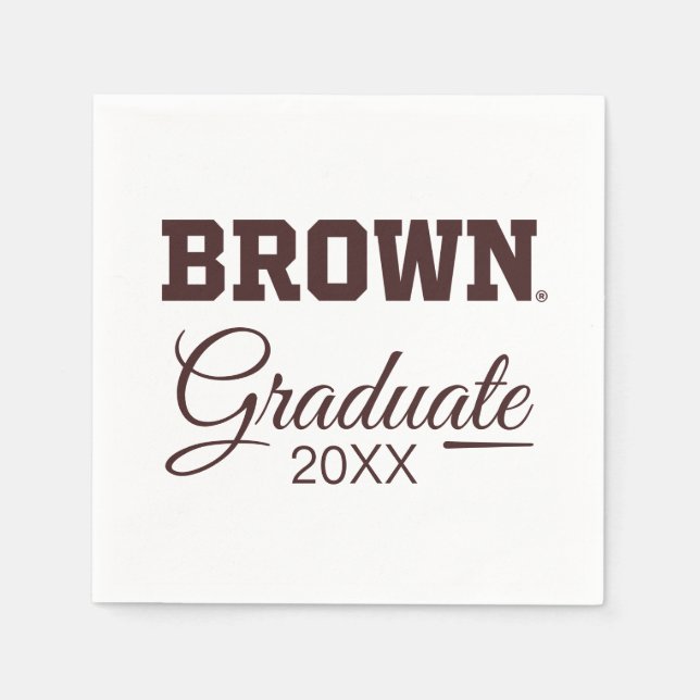 Brown Text Logo Napkins (Front)