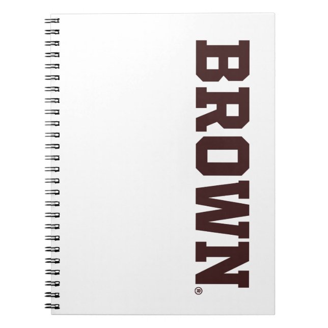 Brown Text Logo Notebook (Front)