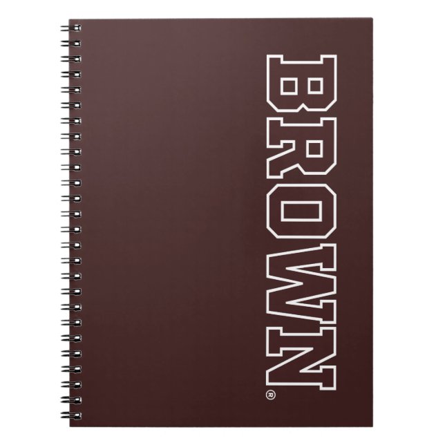 Brown Text Logo Notebook (Front)