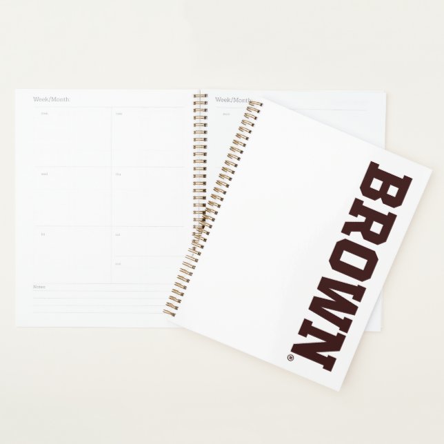 Brown Text Logo Planner (Display)