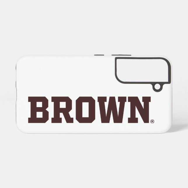 Brown Text Logo Samsung Galaxy Case (Back Horizontal)