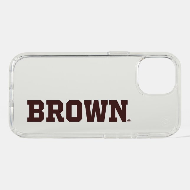 Brown Text Logo Speck iPhone Case (Horz)