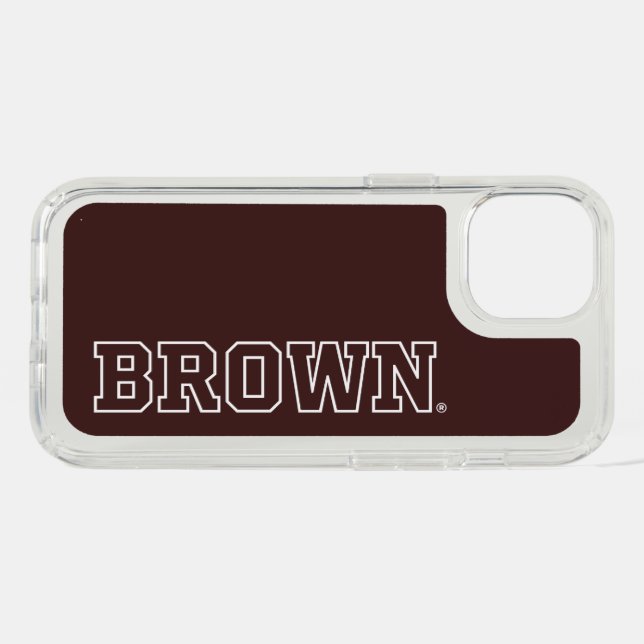 Brown Text Logo Speck iPhone Case (Horz)