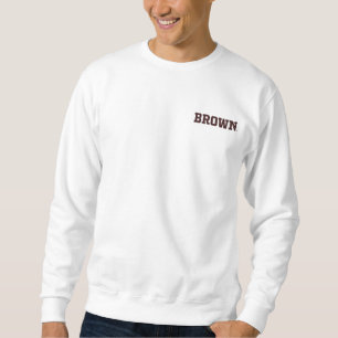 Brown Text Logo Sweatshirt