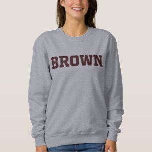 Brown Text Logo Sweatshirt