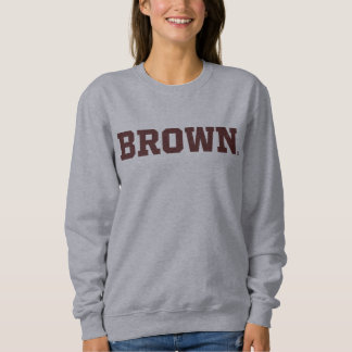 Brown Text Logo Sweatshirt