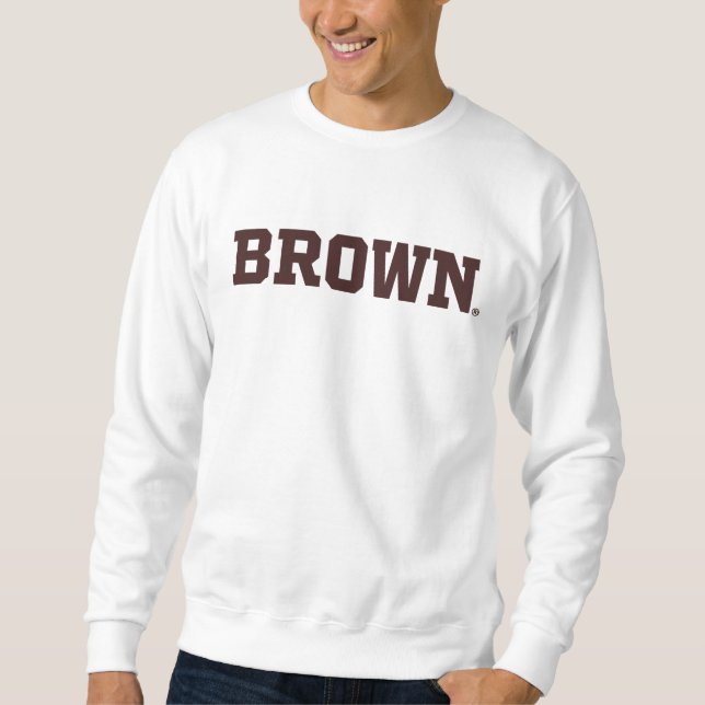 Brown Text Logo Sweatshirt (Front)
