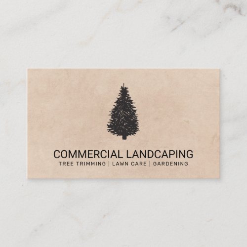 Brown Texture  Tree  Gardening  Landscaping Business Card