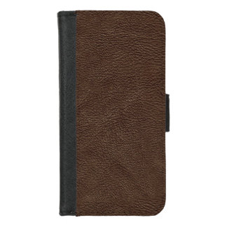Brown Textured Leather iPhone 8/7 Wallet Case