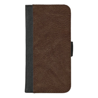 Brown Textured Leather iPhone 8/7 Plus Wallet Case