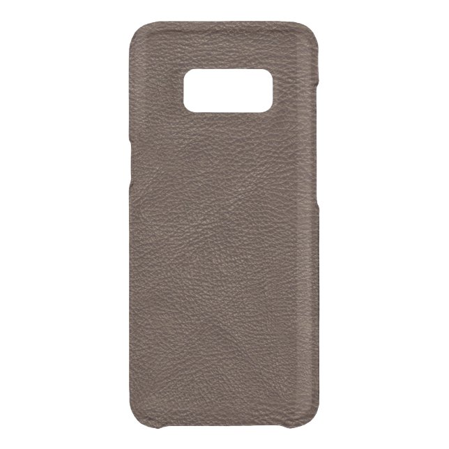 Brown Textured Leather Uncommon Samsung Galaxy Case (Back)