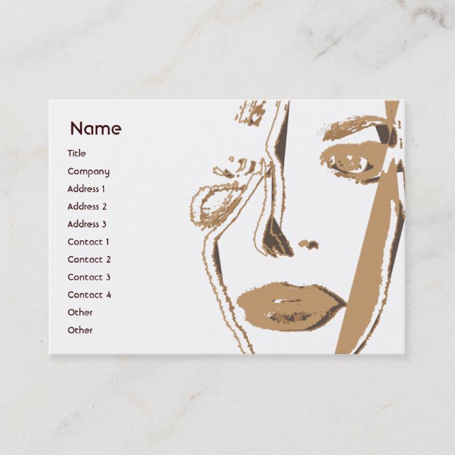 Brown Thinking - Chubby Business Card (Front)