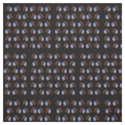 Brown Thirsty Guinea Pigs Pattern Cotton Material Fabric