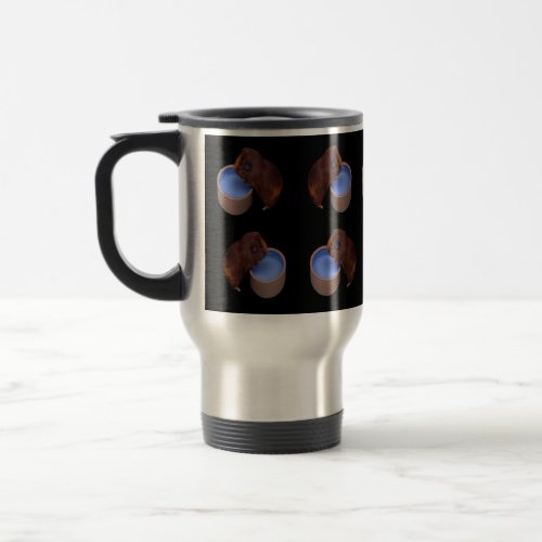 Brown Thirsty Guinea Pigs Travel Mug