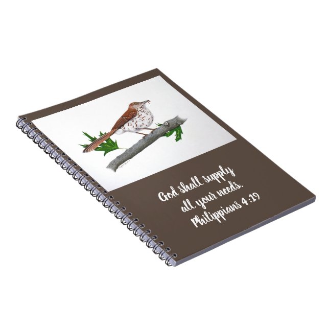 Brown Thrasher Notebook (Right Side)