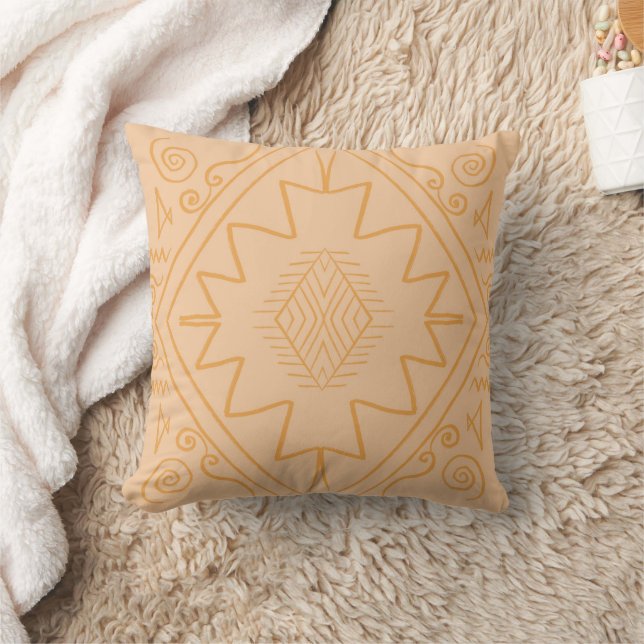 Brown Throw Pillow (Blanket)