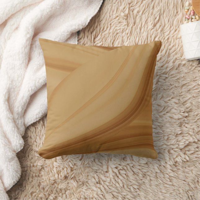 Brown Throw Pillow (Blanket)