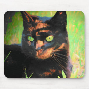 Brown Tiger Mouse Pad