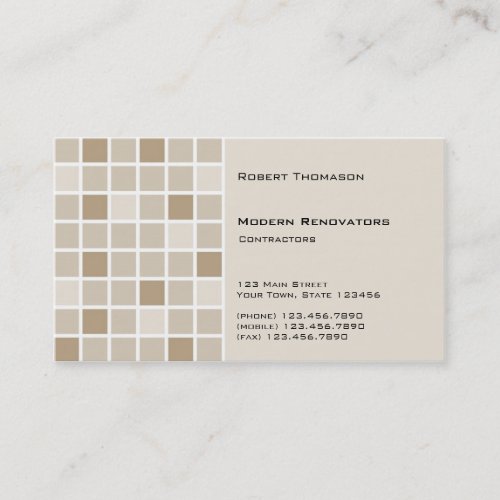 Brown Tile Business Card