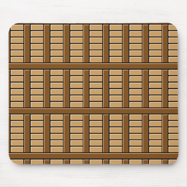 Brown Tiles Mouse Pad (Front)
