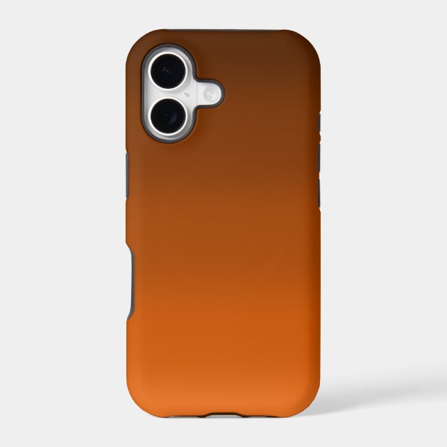 Brown to Orange Fade  Iphone Case (Back)