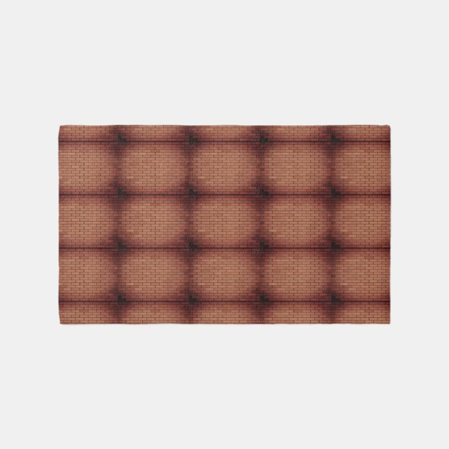 Brown Tones Squared Rug (Front)