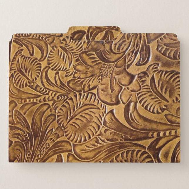 Tooled Leather Floral Pattern Cut File