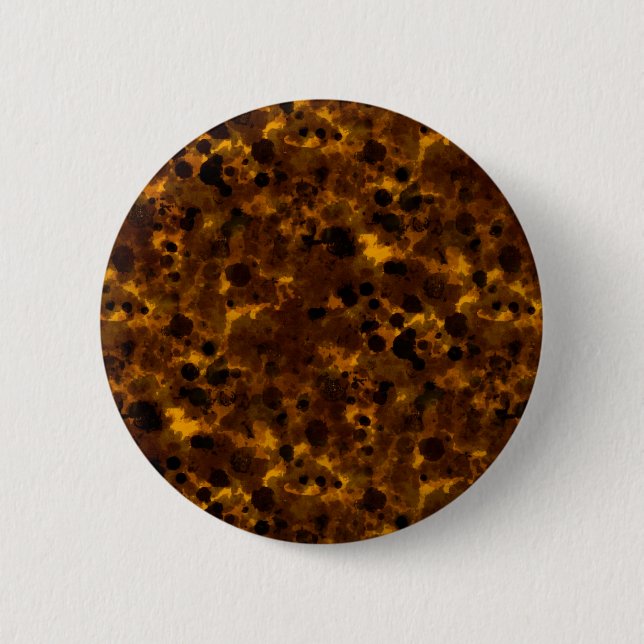 Brown Tortoise print Button (Front)