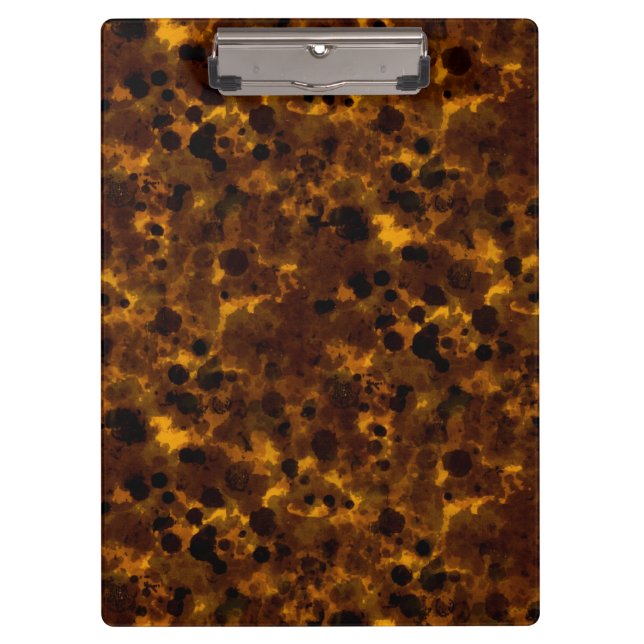 Brown Tortoise print Clipboard (Front)