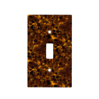Brown Tortoise print Light Switch Cover