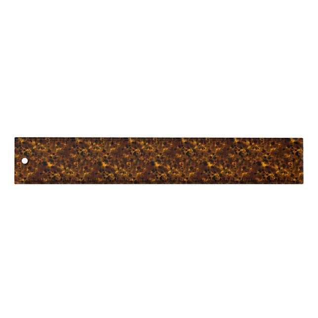 Brown Tortoise print Ruler (Front)