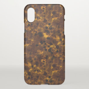 Brown Tortoise print iPhone X Case