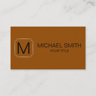 Brown (traditional) color background business card