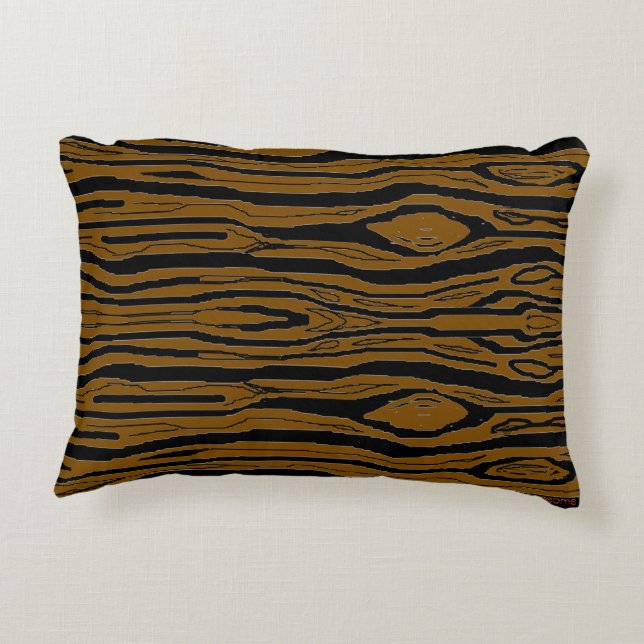 Brown Tree Bark   Accent Pillow (Back)