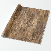 Brown Tree Bark Nature Texture Look Pattern Wrapping Paper (Unrolled)