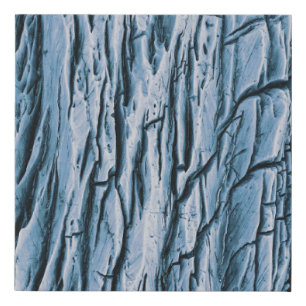 Brown tree trunk in close up photography faux canvas print