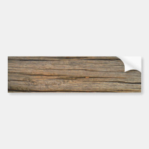 brown tree wood  close up bumper sticker