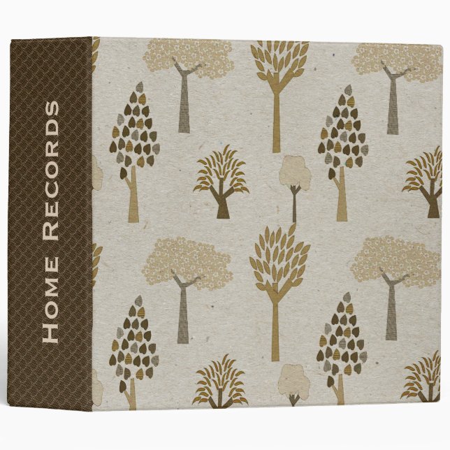 Brown Trees Custom Binder (Front/Spine)