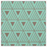 Brown Triangles Modern Pattern Custom Background Fabric