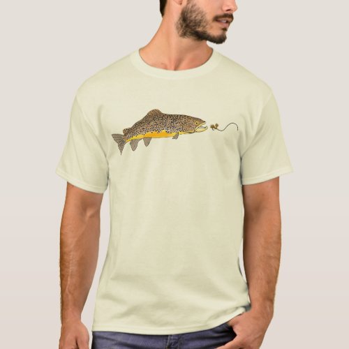 Brown Trout after Dry Fly Fishing T_Shirt